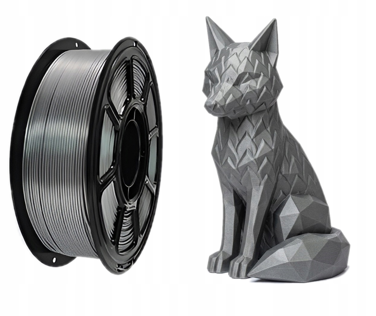Filament KBR Games PLA Plus Srebrny Jedwabny (SILVER SILK)