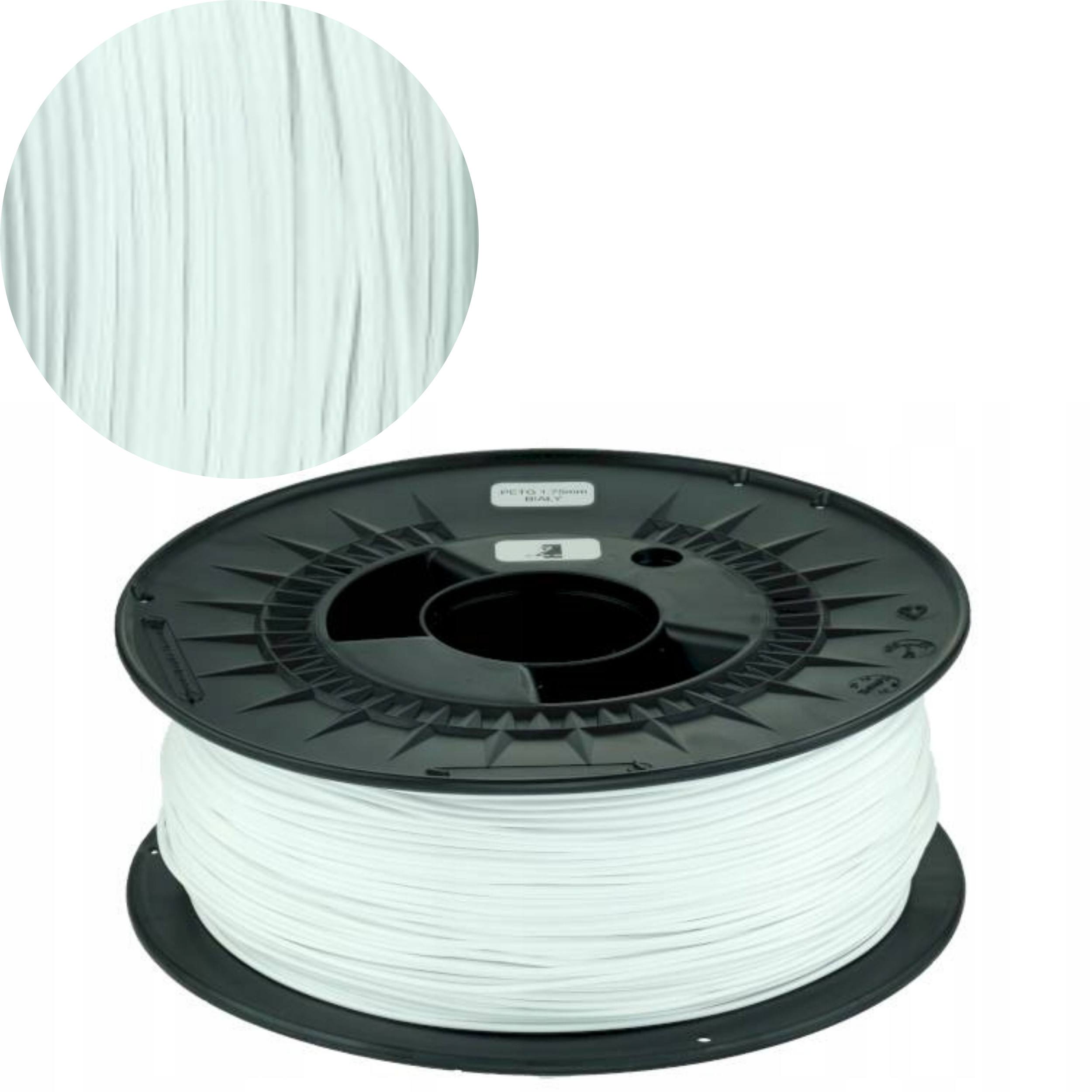 Filament Zadar PETG Biały Przezroczysty (WHITE TRANSPARENT)