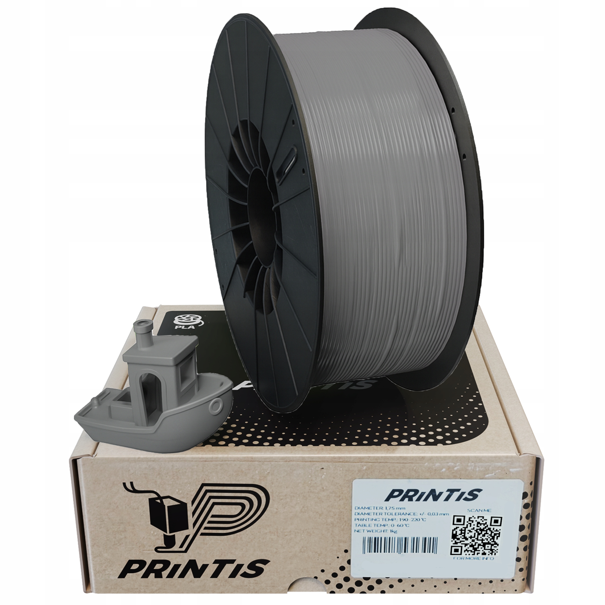 Filament FDM PLA Szary (GRAY)