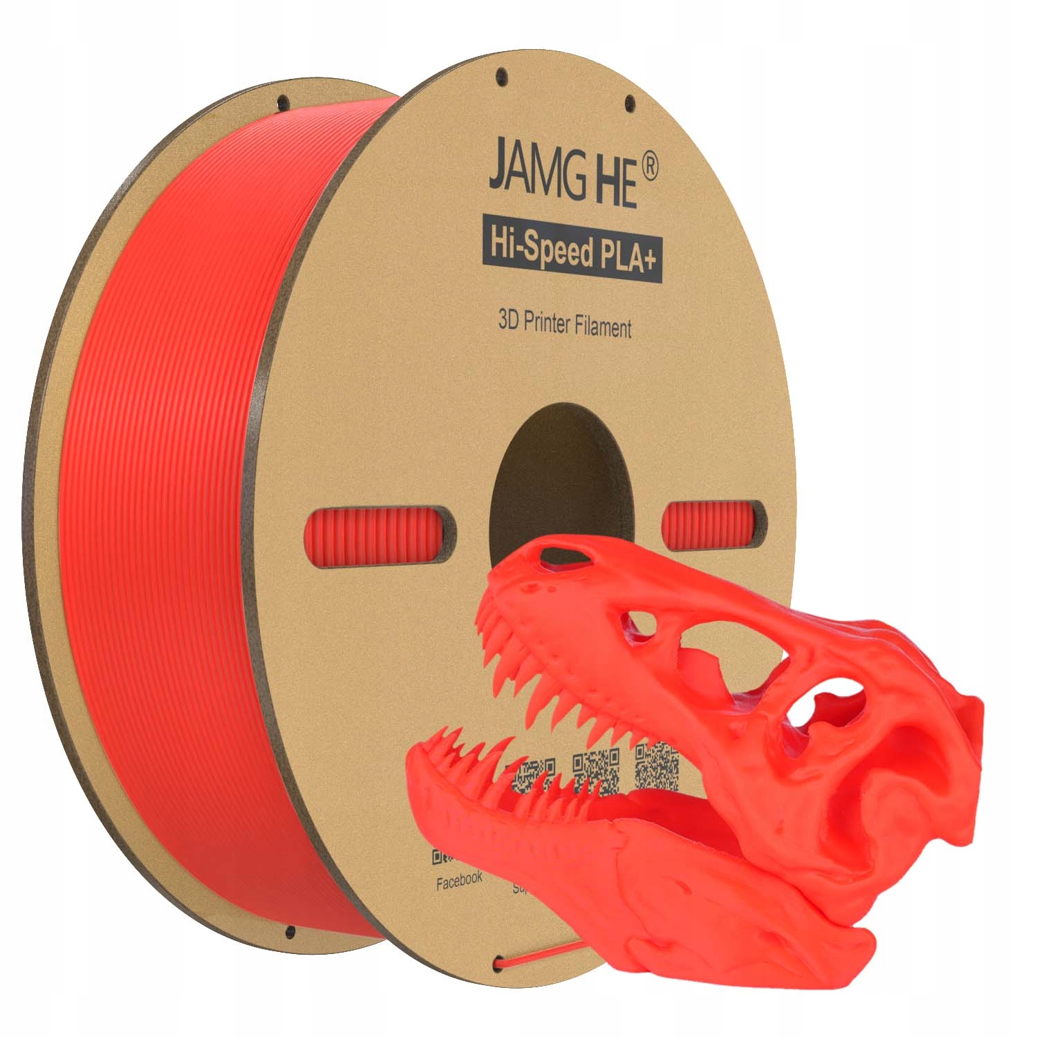 Filament Jamg He PLA Plus Czerwony (RED)