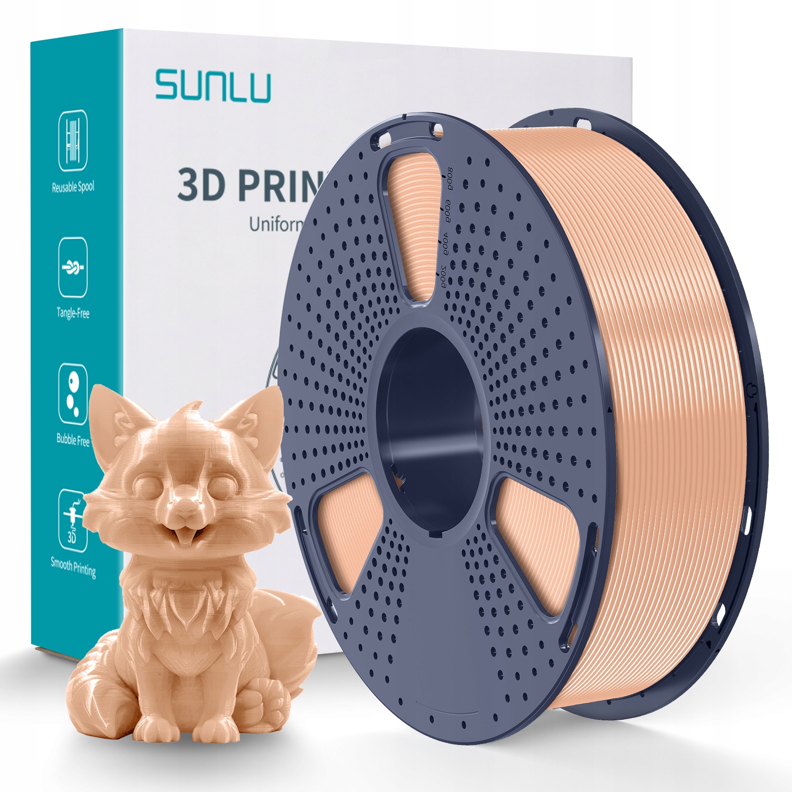 Filament SUNLU PETG Brązowy (BROWN)