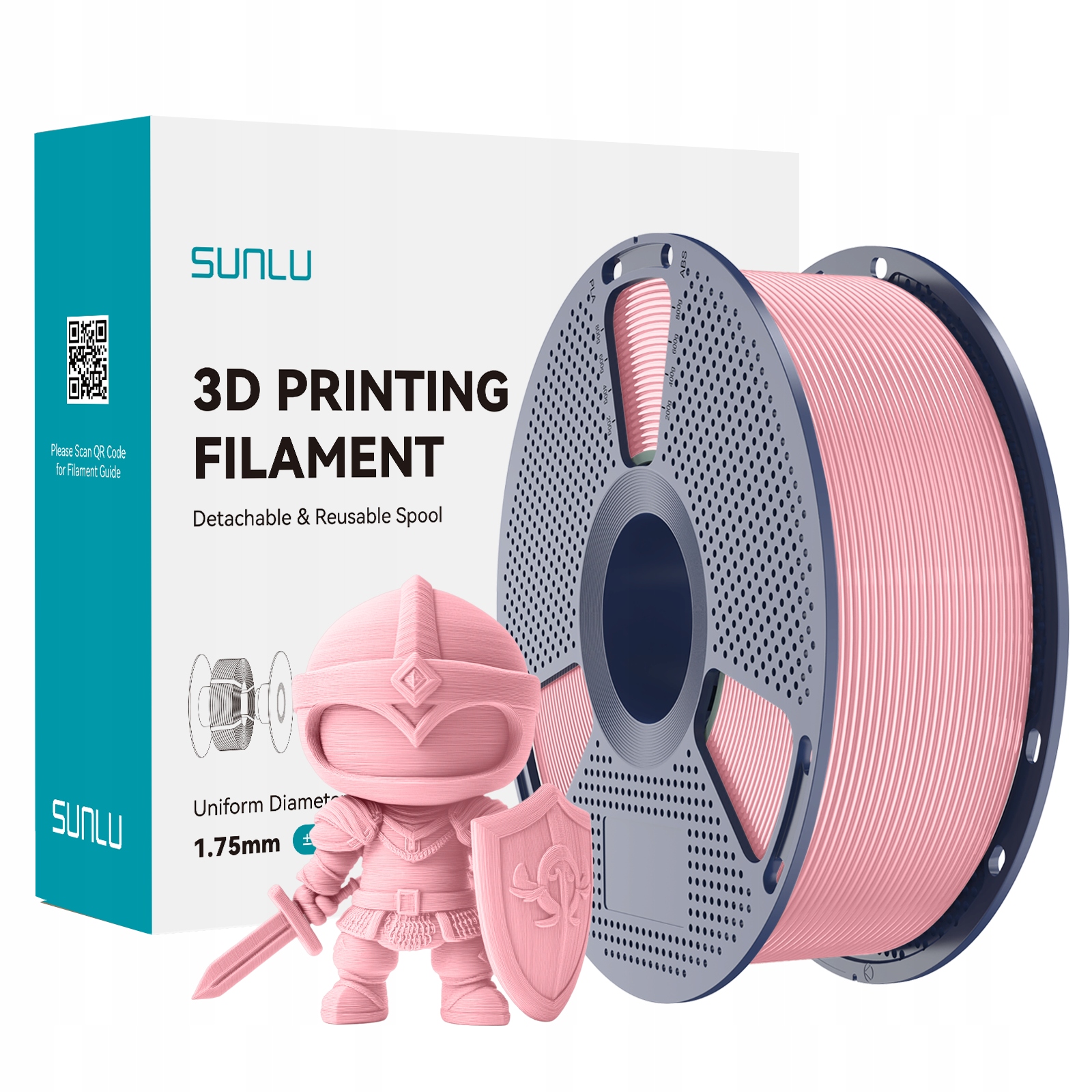 Filament SUNLU PLA Plus Różowy (PINK)