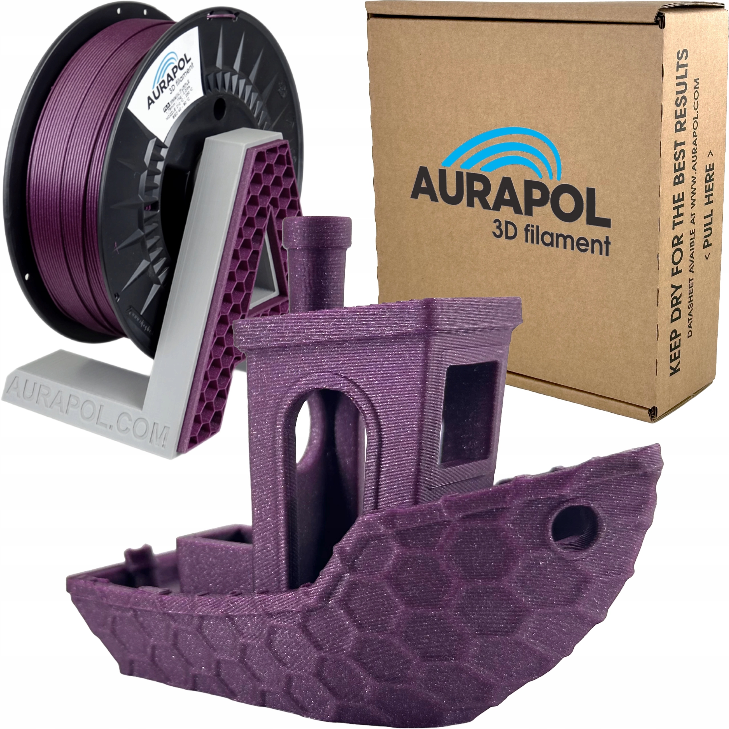 Filament Aurapol PLA Fioletowy (PURPLE)