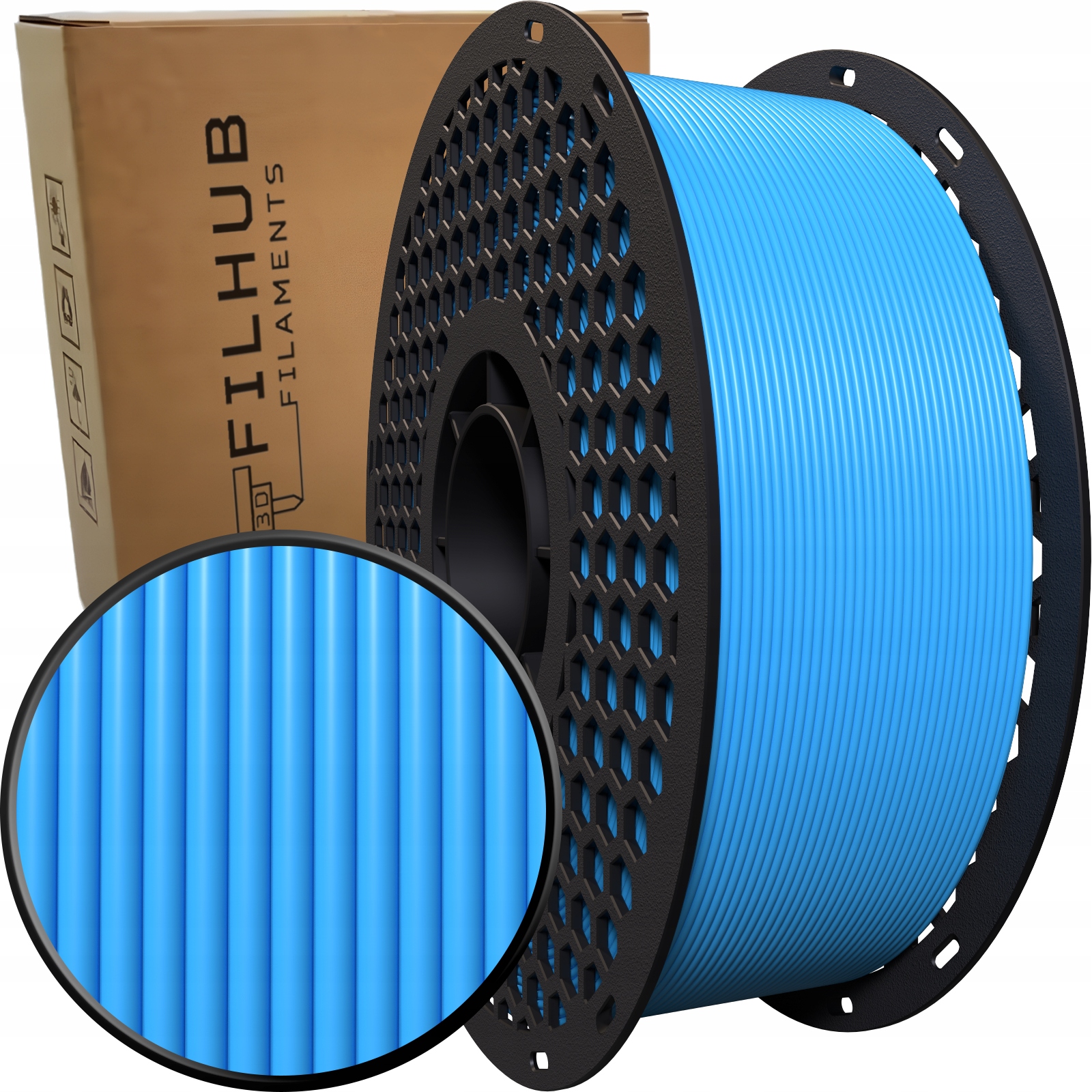 Filament FilHub PLA Czarny (BLACK)