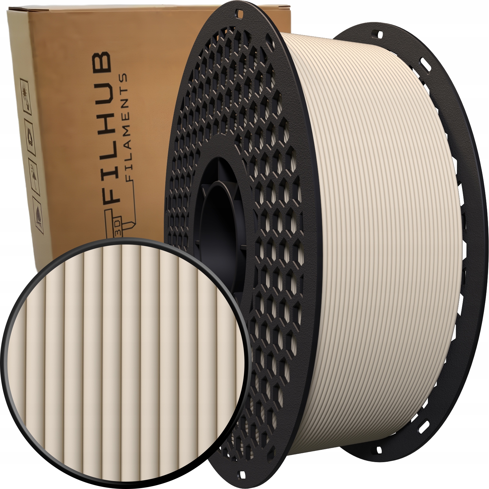 Filament FilHub PETG Brązowy Matowy (BROWN MATTE)