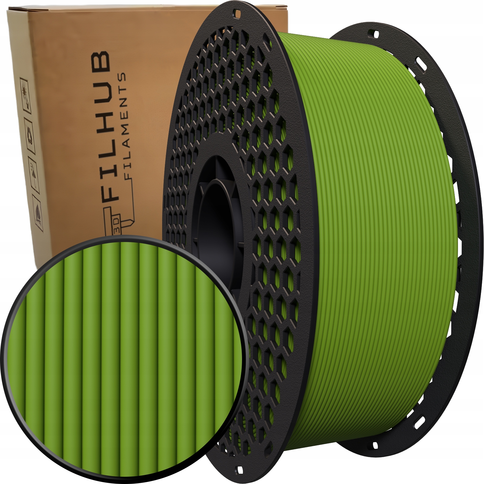 Filament FilHub PETG Zielony Matowy (GREEN MATTE)