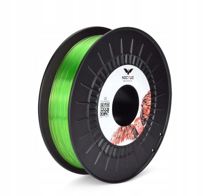 Filament Noctuo PETG High-Speed Zielony Przezroczysty (GREEN TRANSPARENT)