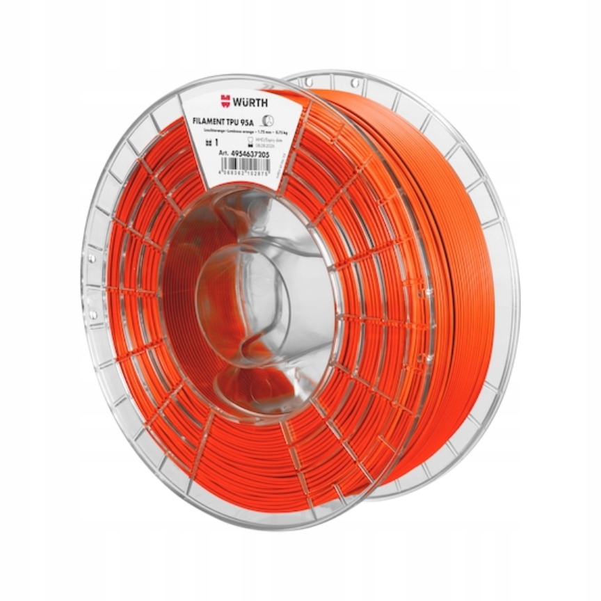 Filament Wurth TPU Pomarańczowy (ORANGE)