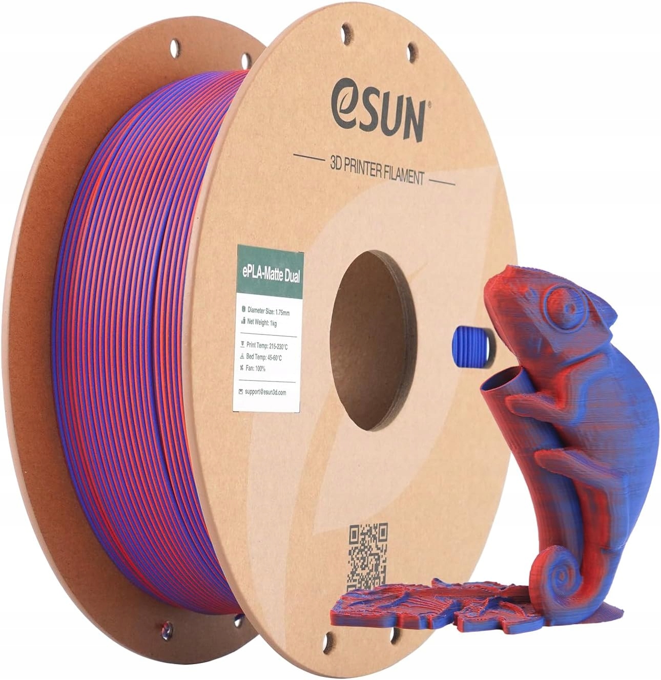 Filament eSUN PLA-CF Plus High-Speed  Dwukolorowy Matowy (DUAL MATTE)