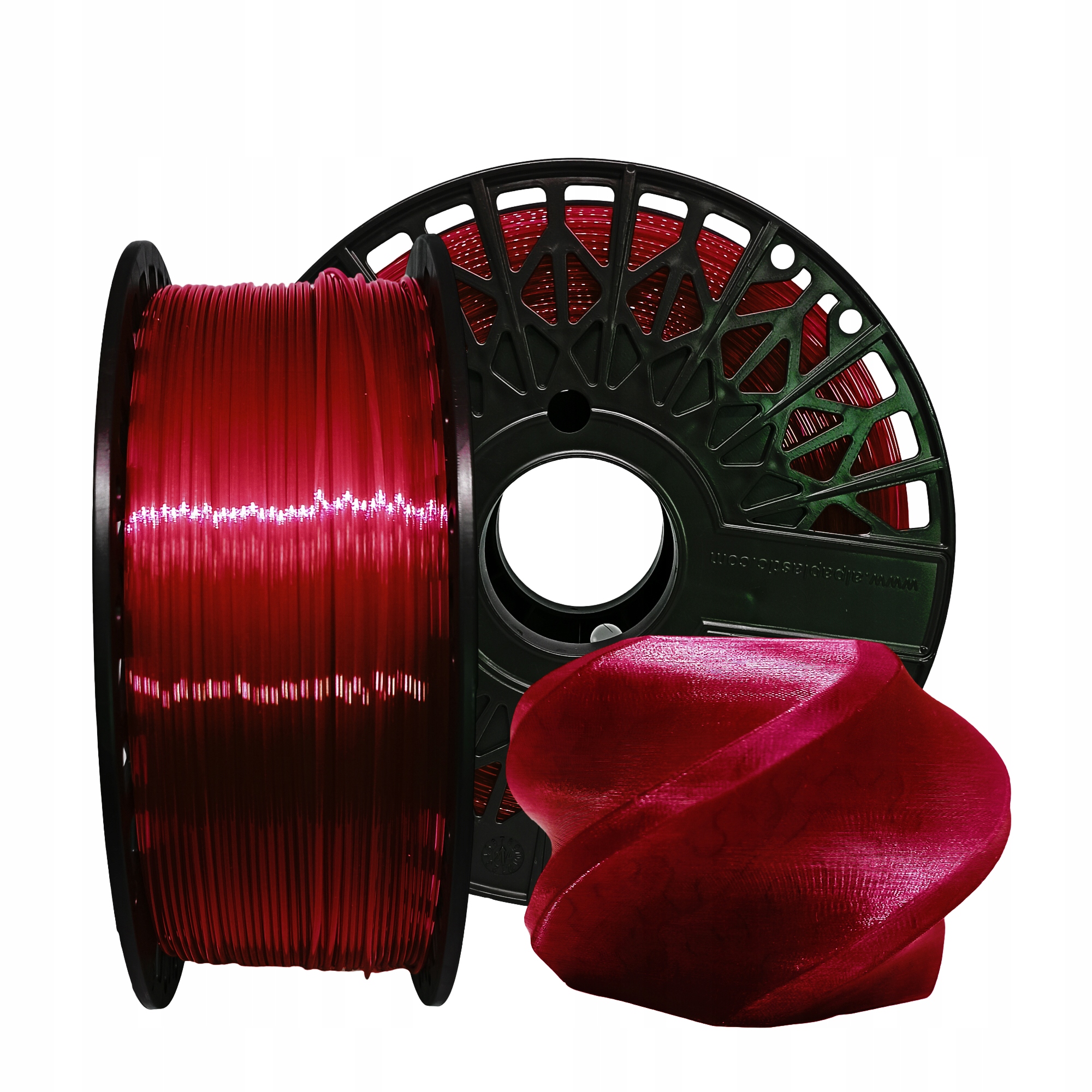 Filament F3D PETG Czerwony Przezroczysty (RED TRANSPARENT)