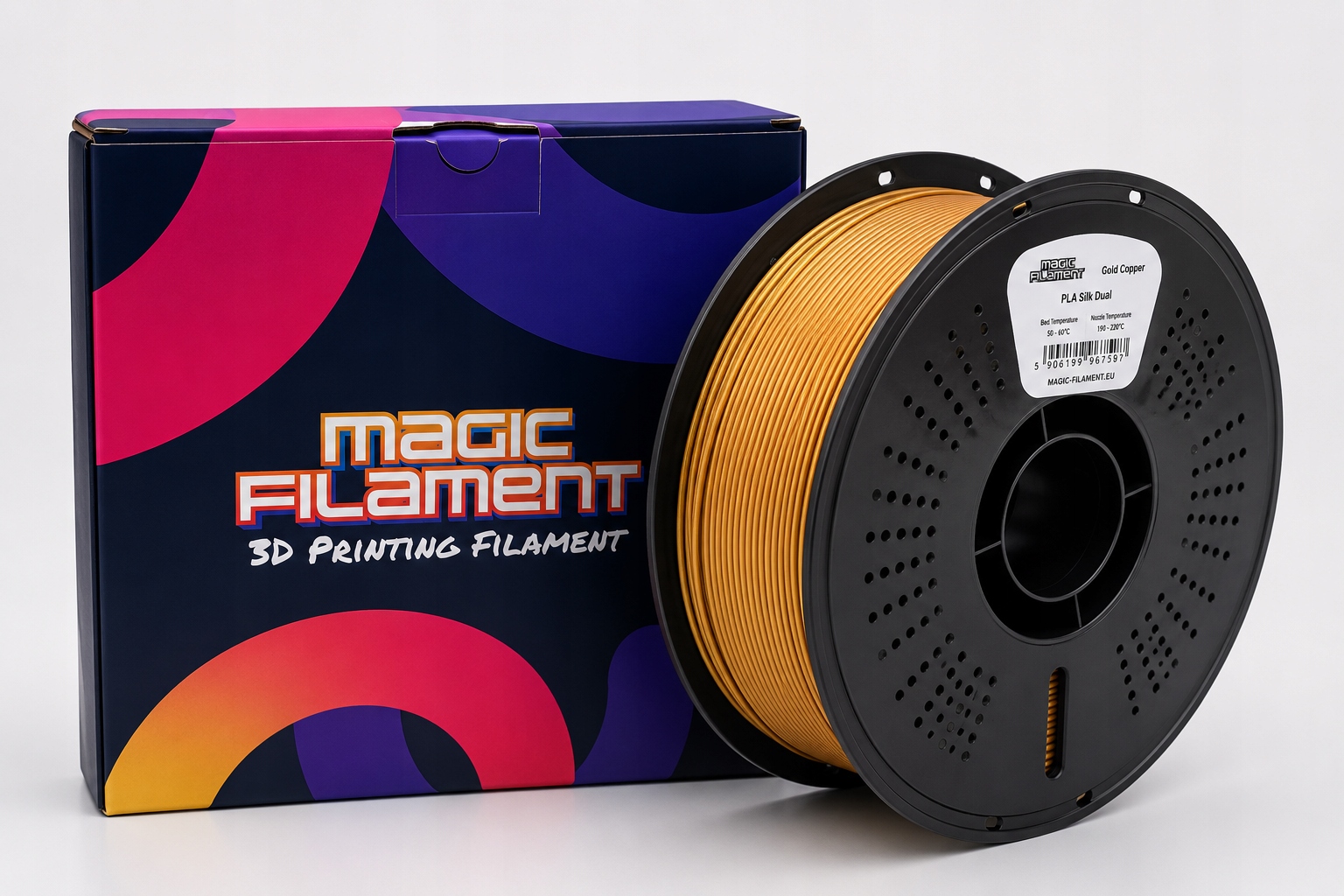 Filament Magic Filament PLA  Dwukolorowy Jedwabny (DUAL SILK)