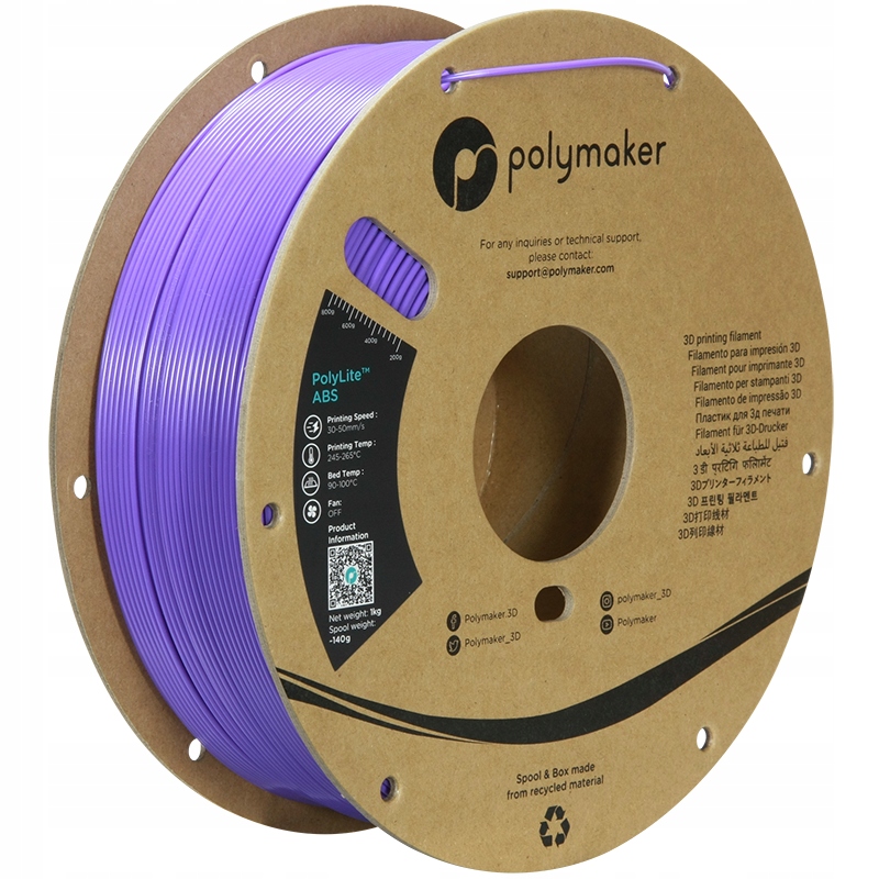 Filament Polymaker ABS Fioletowy (PURPLE)