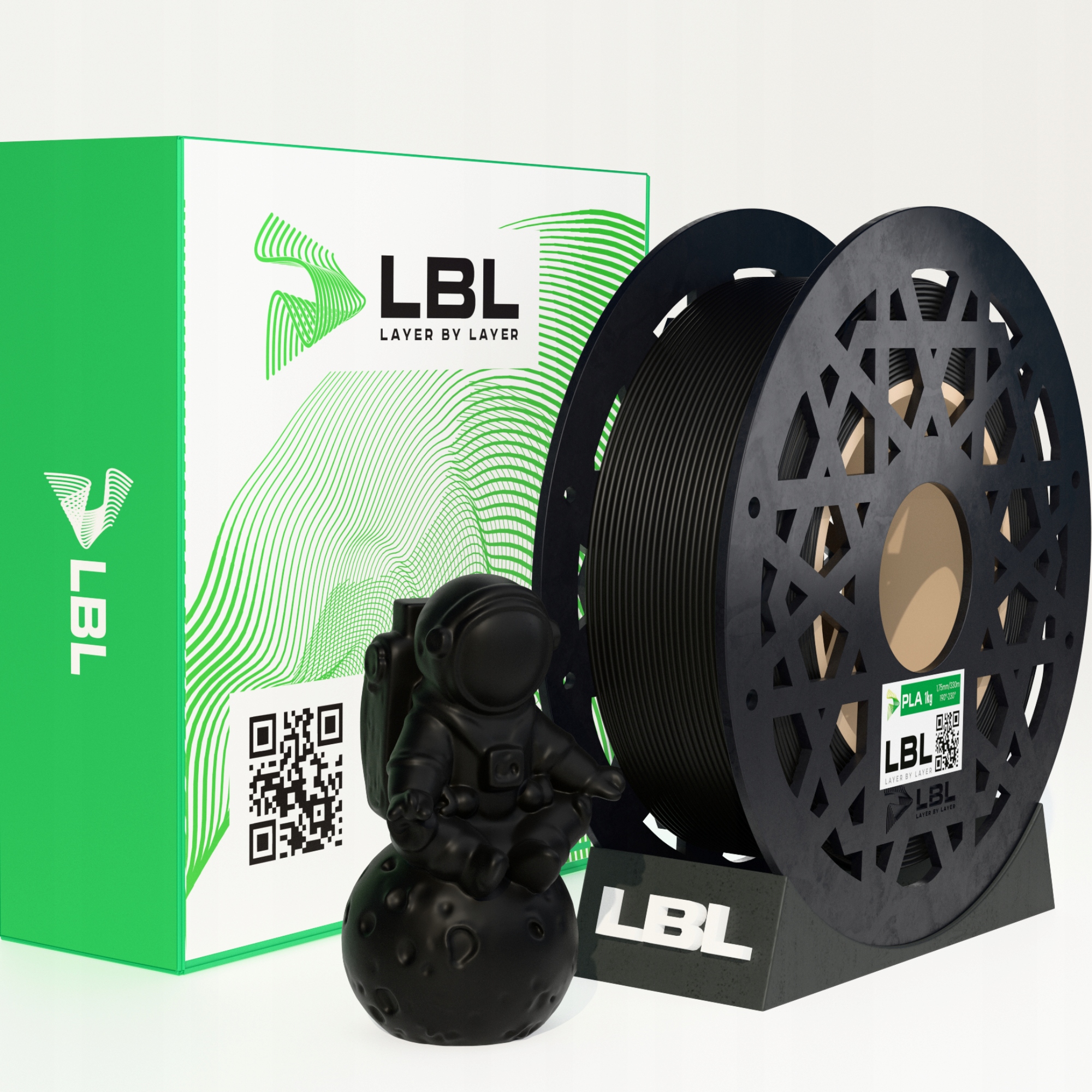 Filament null PLA Czarny (BLACK)