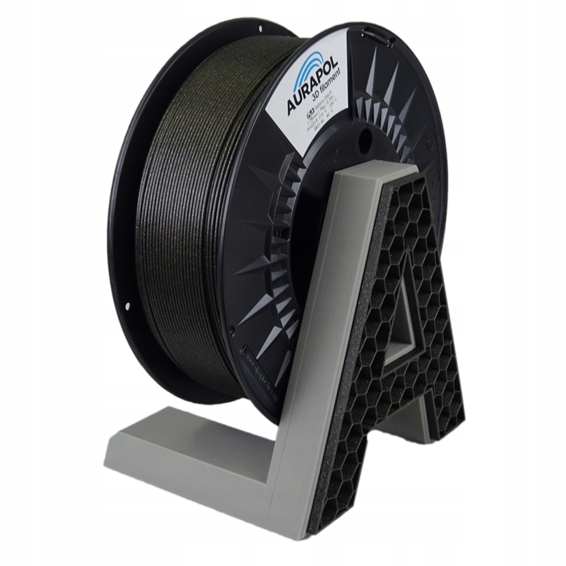 Filament Aurapol PLA Czarny Brokatowy/Mieniący (BLACK GLITTER)