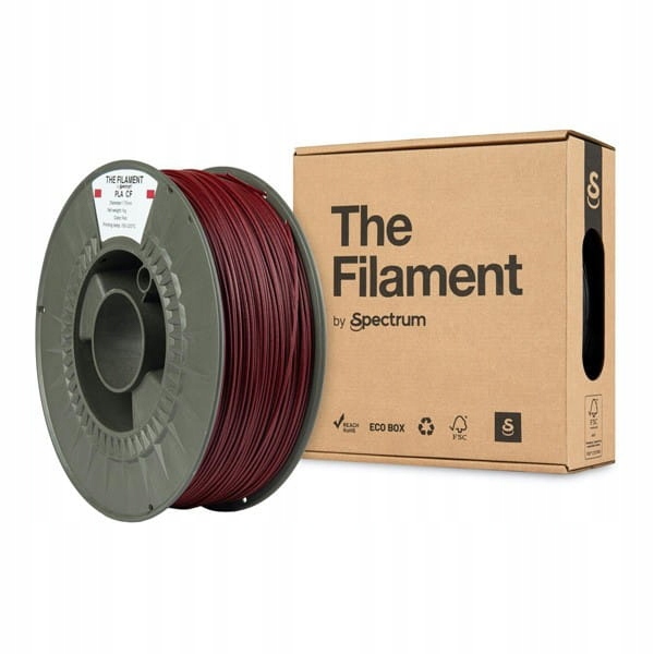 Filament Spectrum PLA-CF Czerwony Matowy (RED MATTE)