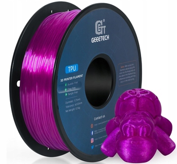 Filament GEEETECH TPU Fioletowy Przezroczysty (PURPLE TRANSPARENT)