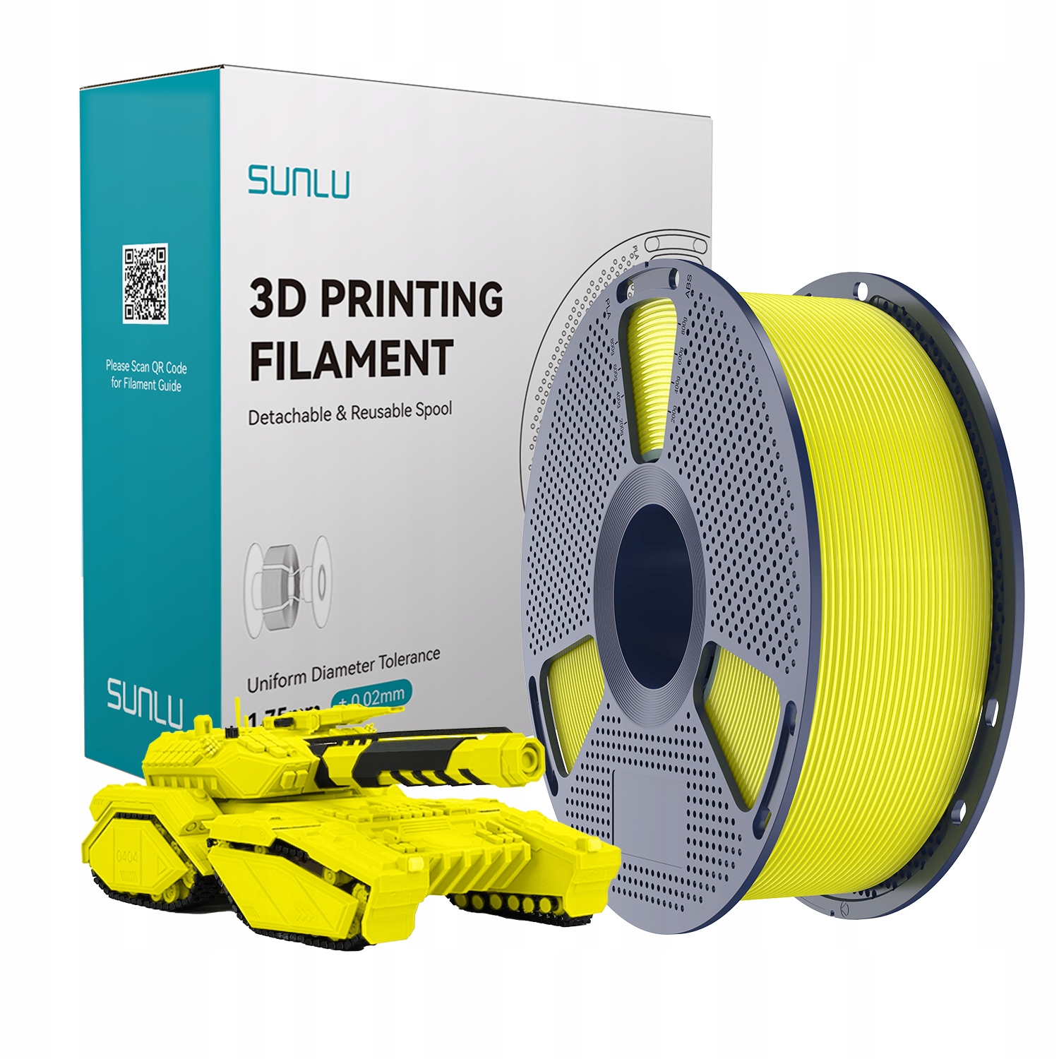Filament SUNLU PLA Żółty (YELLOW)