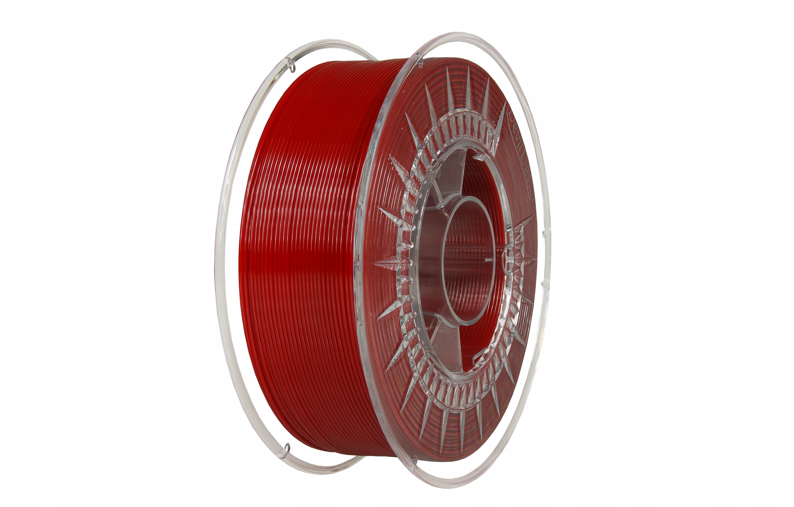 Filament DEVIL DESIGN PETG Czerwony Przezroczysty (RED TRANSPARENT)