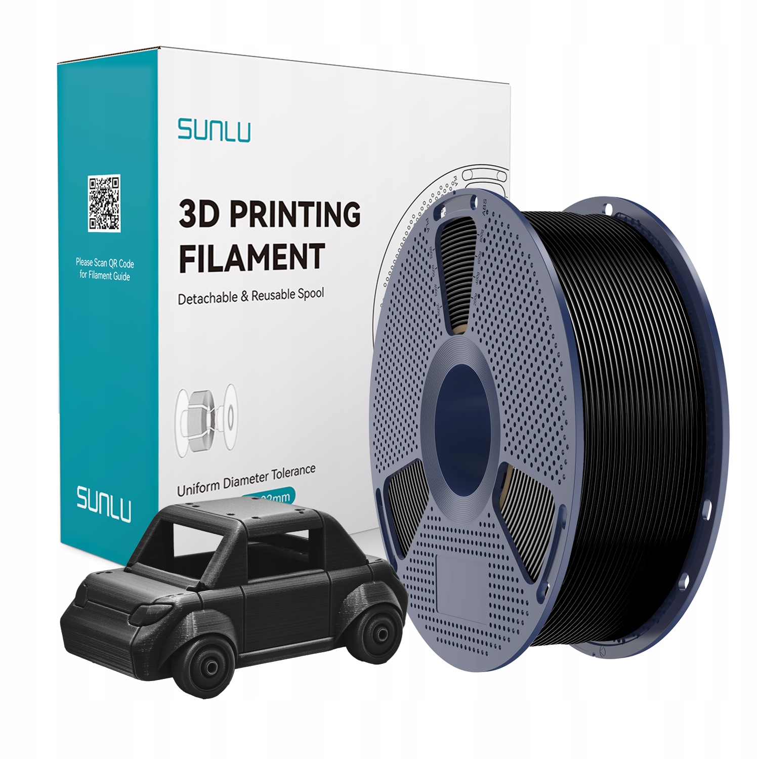 Filament SUNLU PETG Czarny (BLACK)