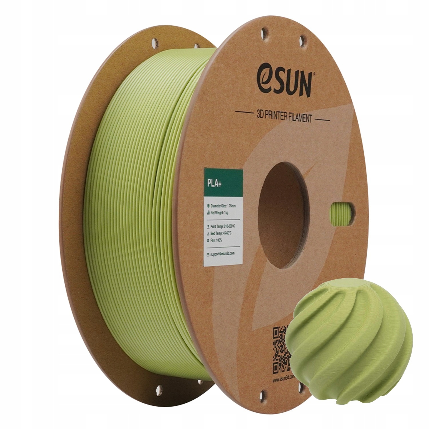 Filament eSUN PLA Plus Zielony (GREEN)