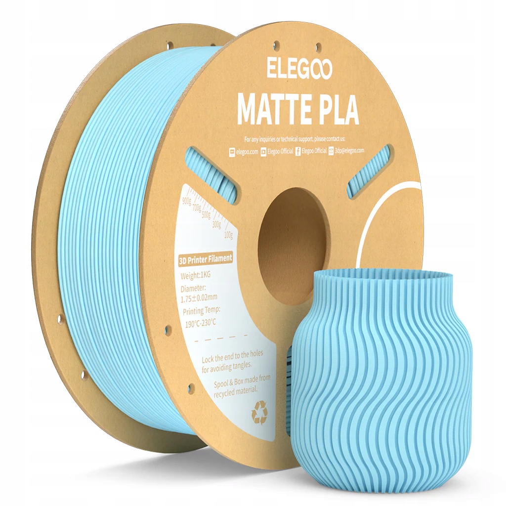 Filament Elegoo PLA Niebieski Matowy (BLUE MATTE)