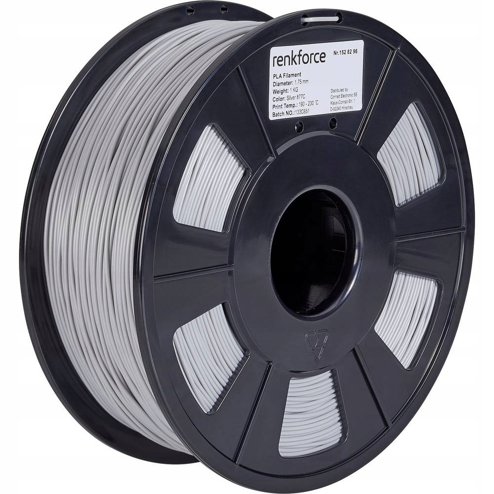 Filament Renkforce PLA Srebrny (SILVER)