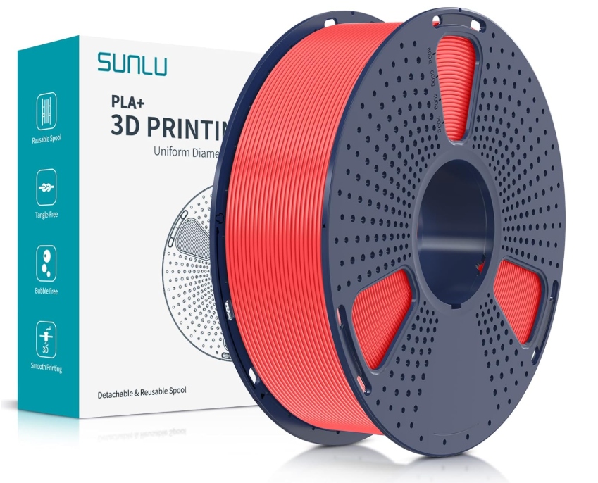 Filament SUNLU PLA Plus Czerwony (RED)