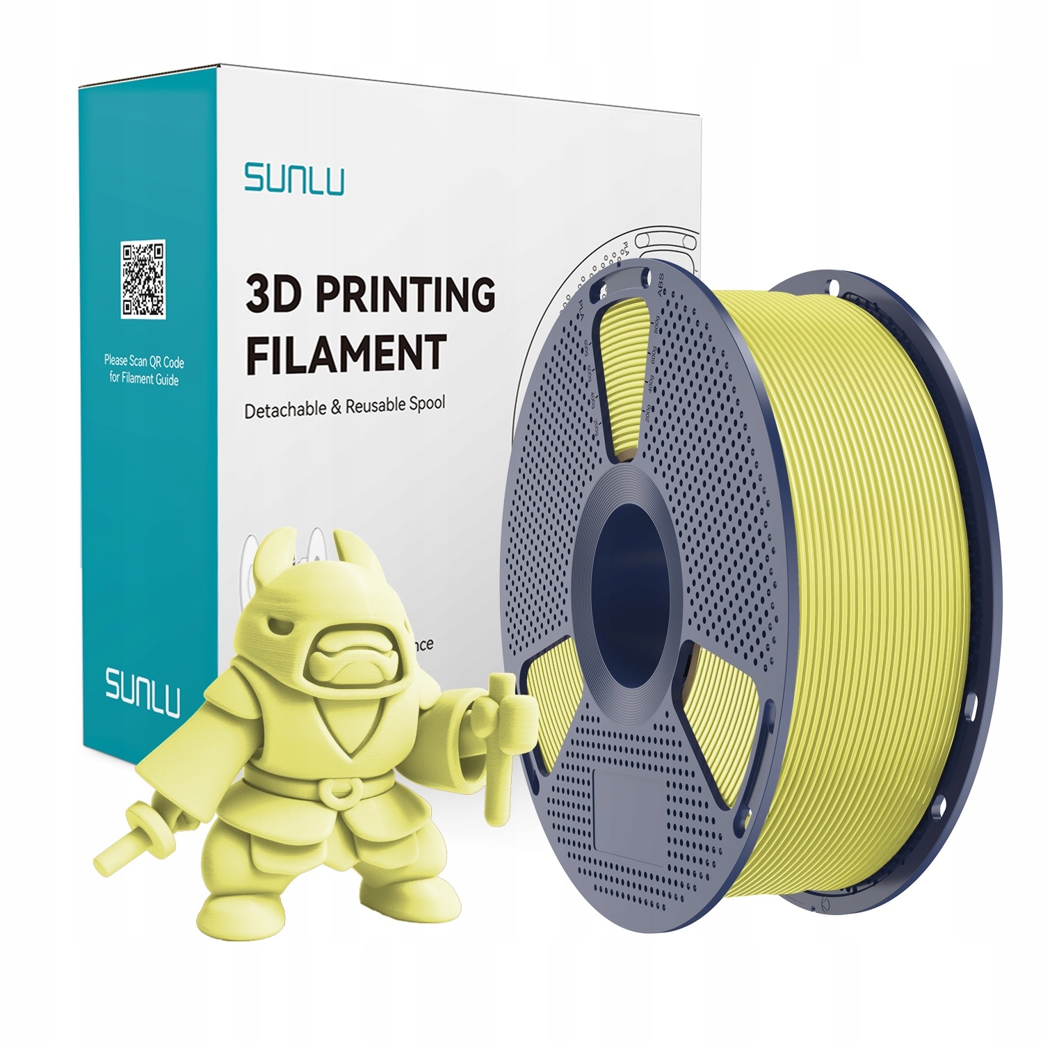 Filament SUNLU PLA Żółty (YELLOW)