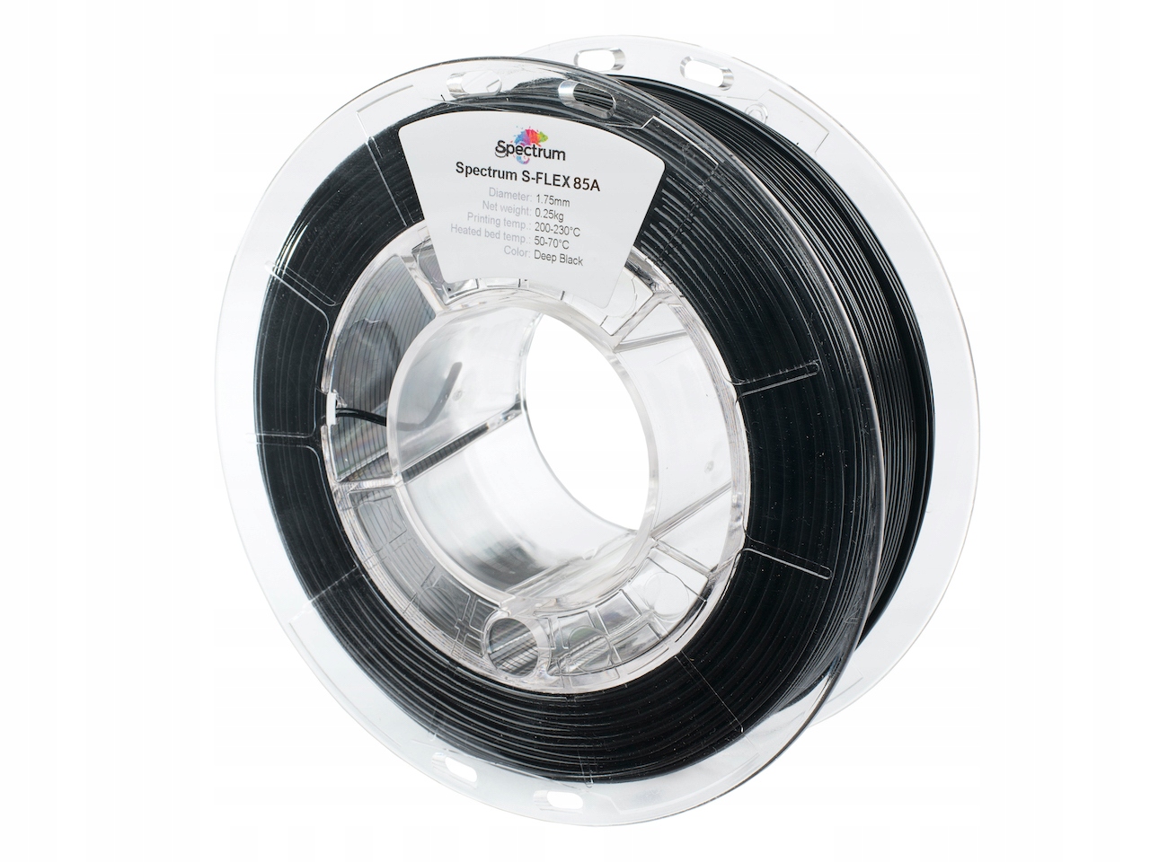 Filament Spectrum TPU Czarny (BLACK)