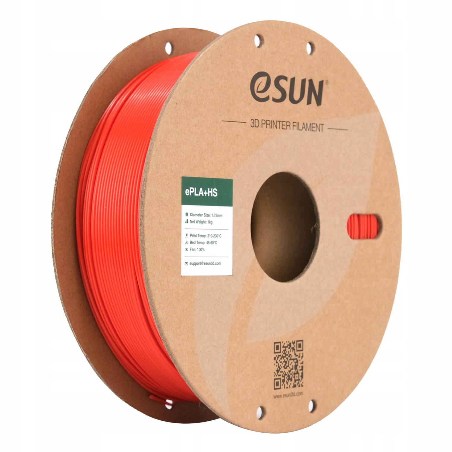Filament eSUN PLA Plus High-Speed Czerwony (RED)