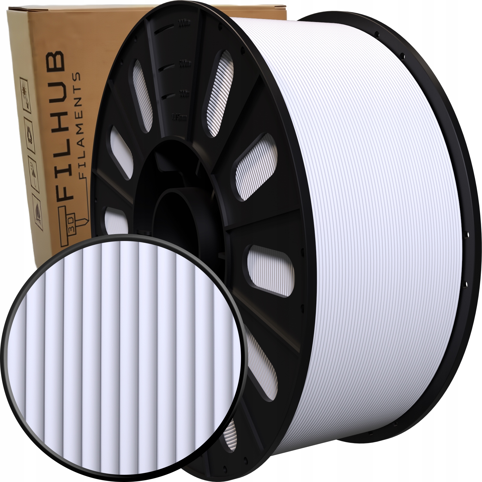 Filament null PETG High-Speed Biały Matowy (WHITE MATTE)