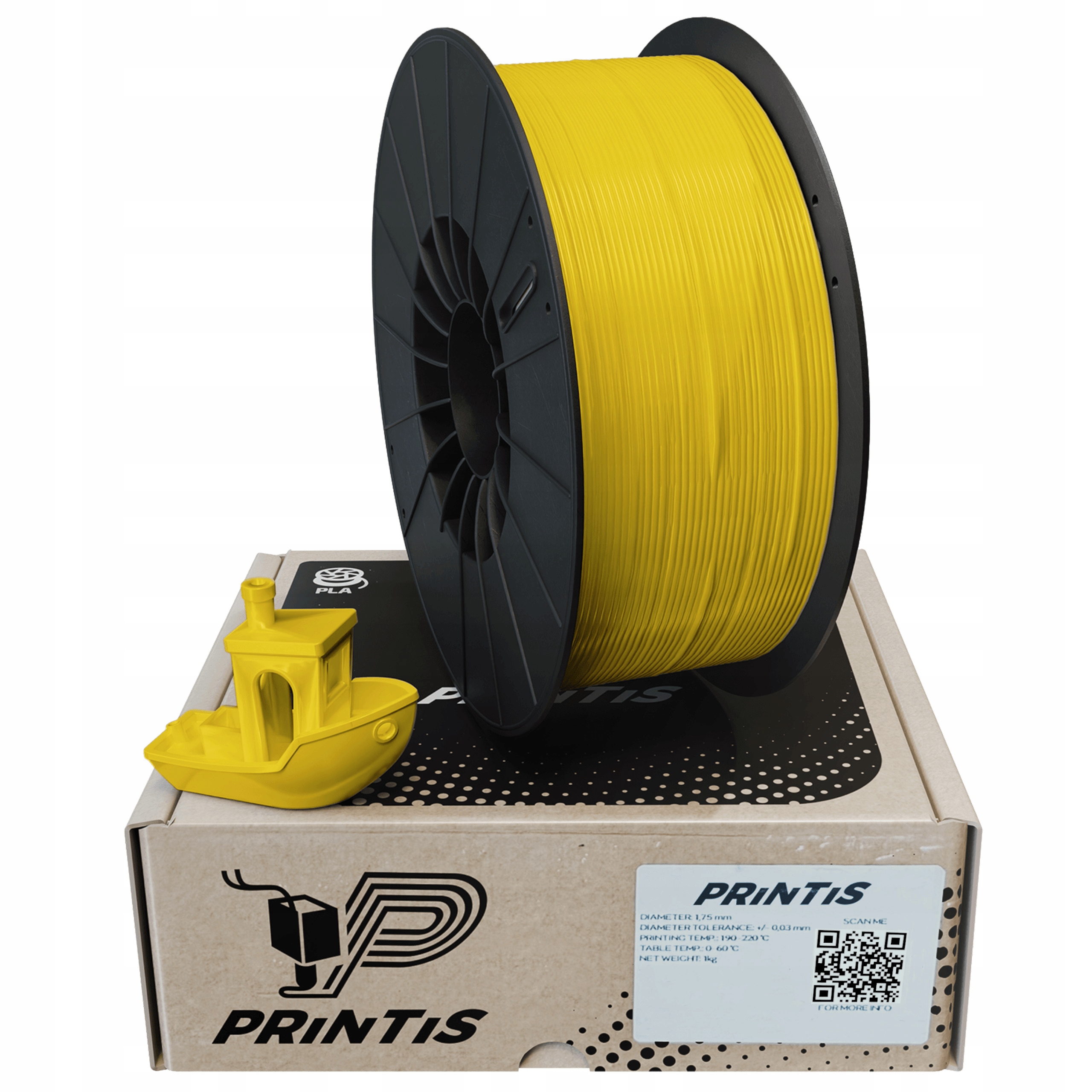 Filament null PLA Żółty (YELLOW)
