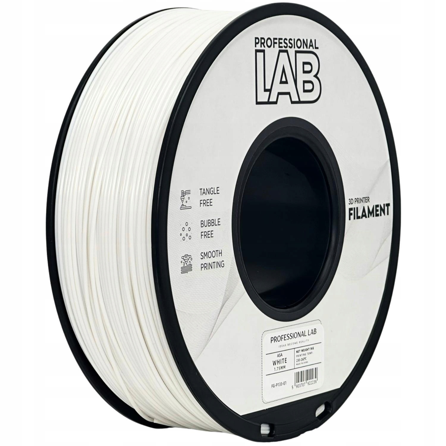 Filament Professional Lab ASA Biały (WHITE)