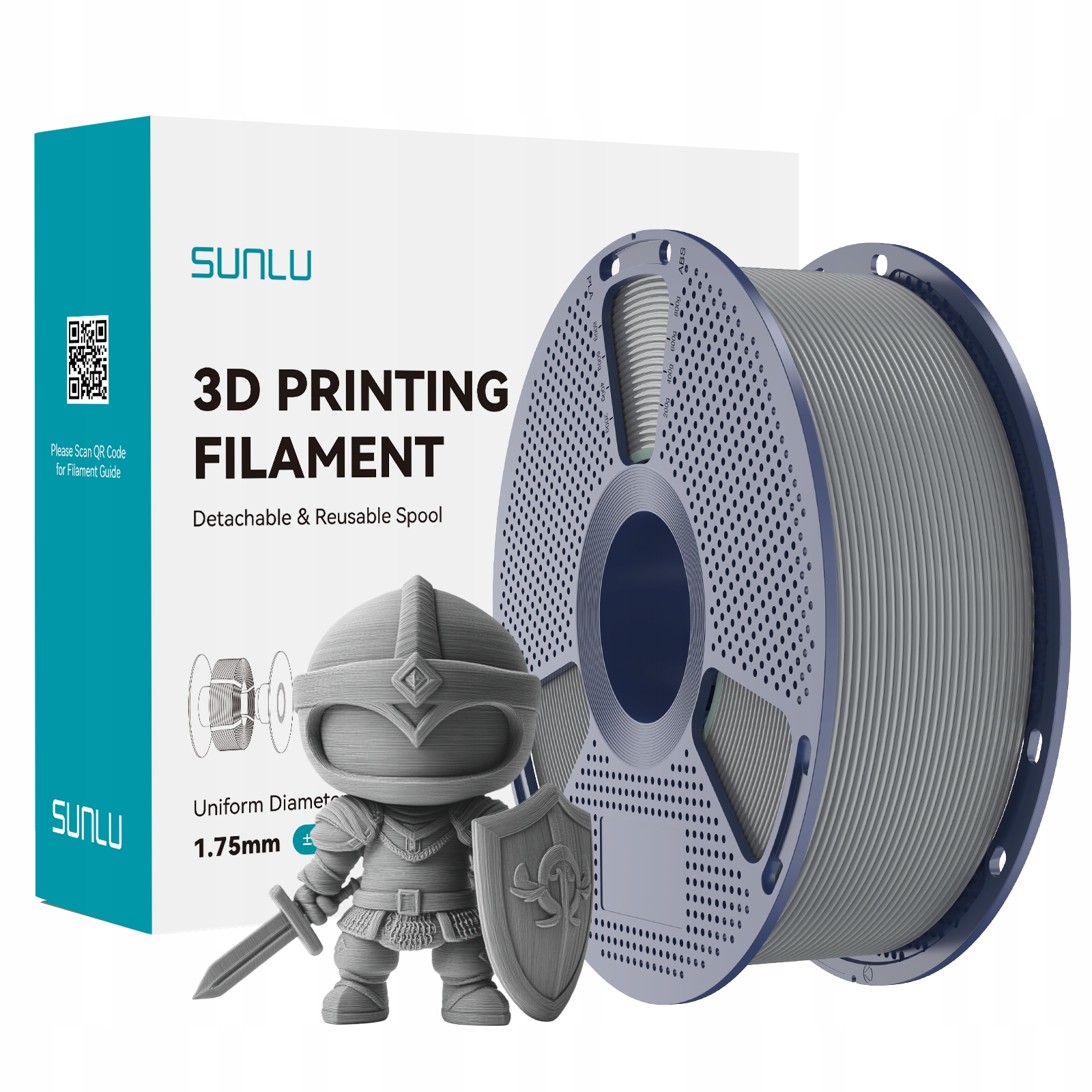 Filament SUNLU PLA Szary (GRAY)