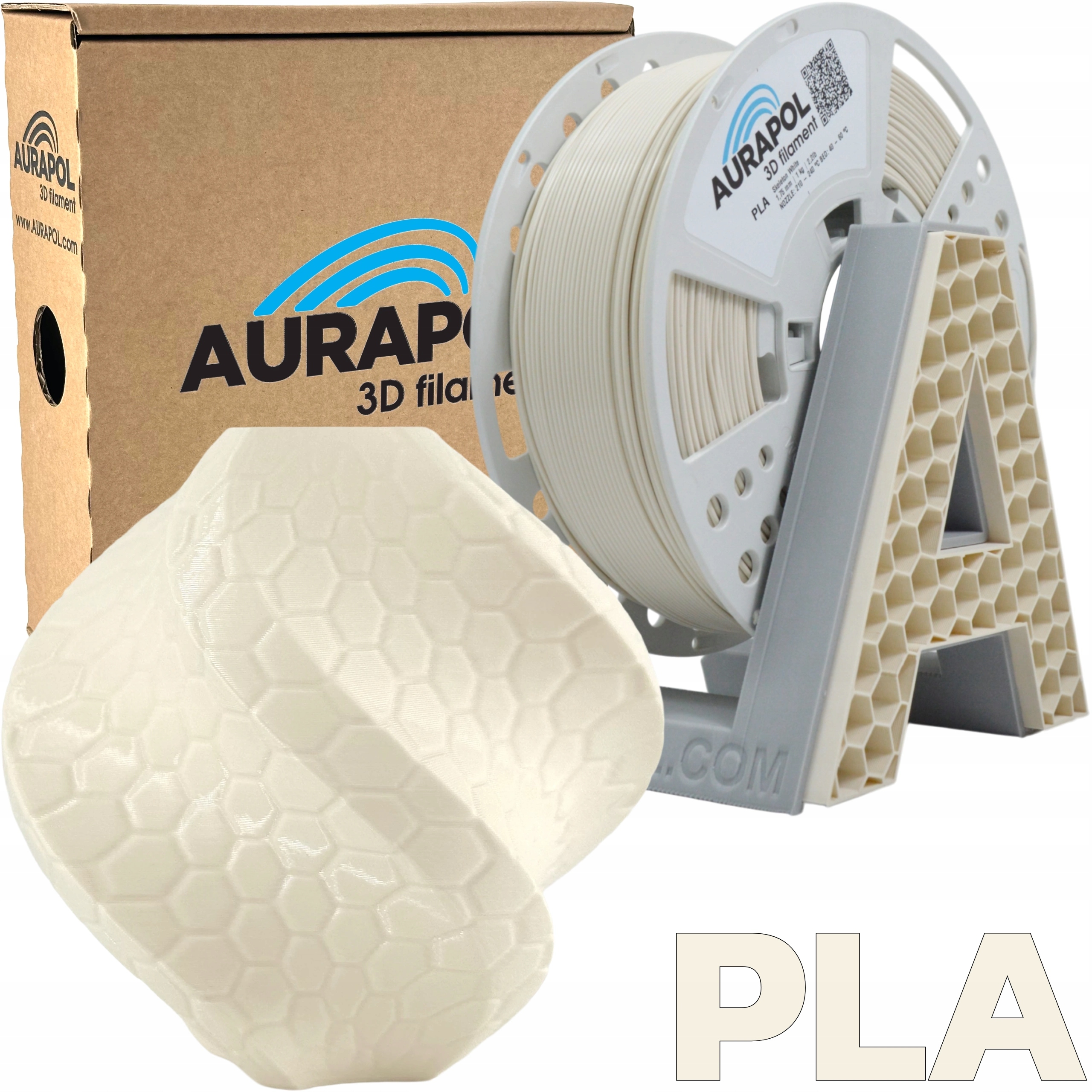 Filament Aurapol PLA Biały (WHITE)