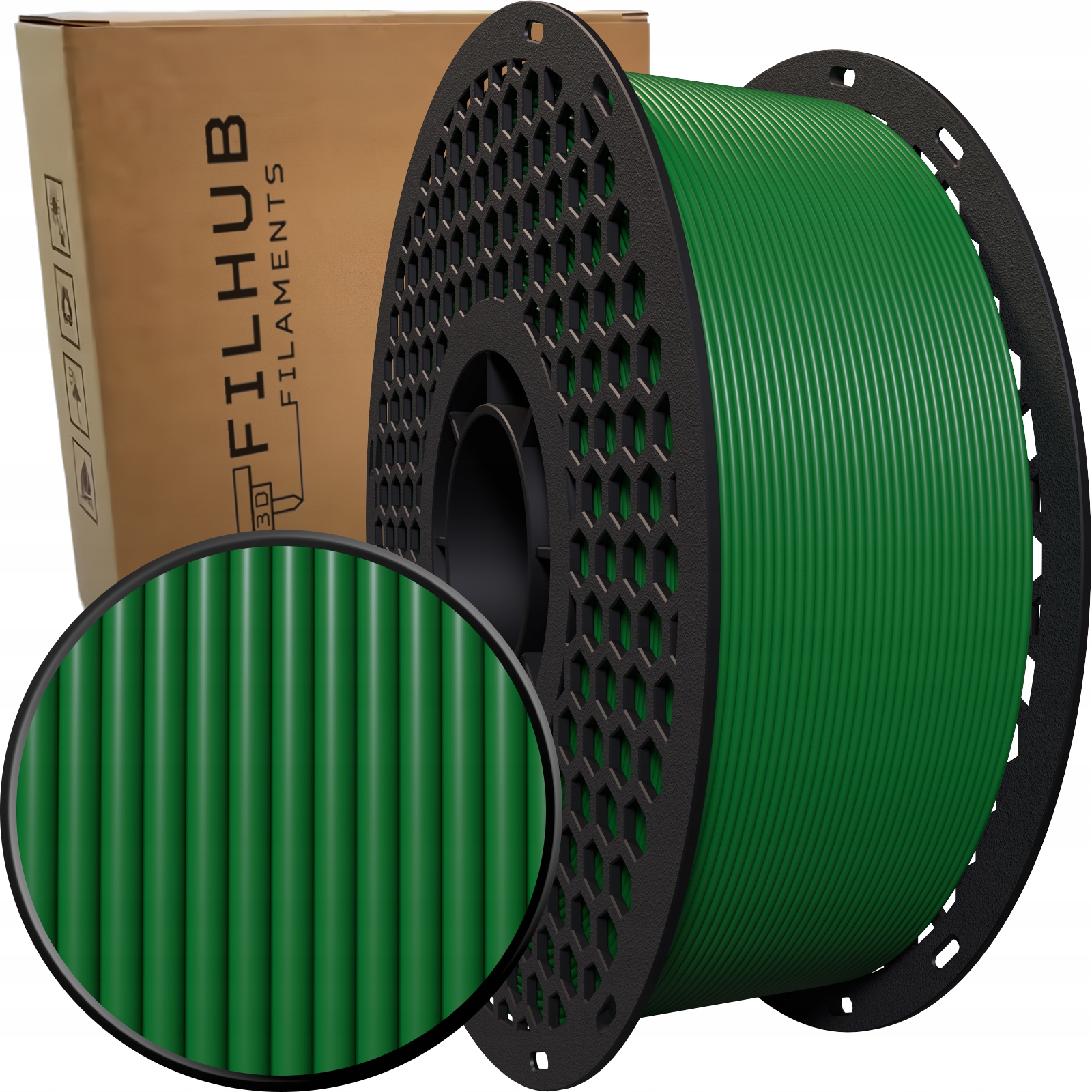Filament FilHub PLA Czarny (BLACK)