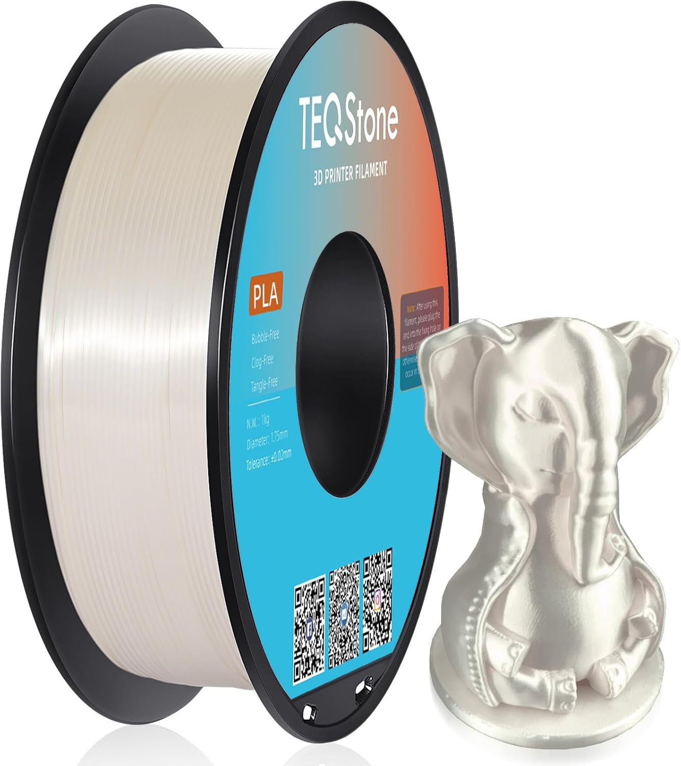 Filament null PLA Biały (WHITE)