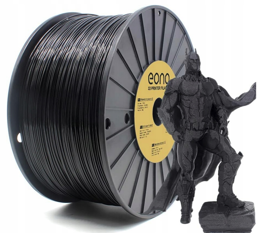 Filament Eono PLA Plus Czarny (BLACK)