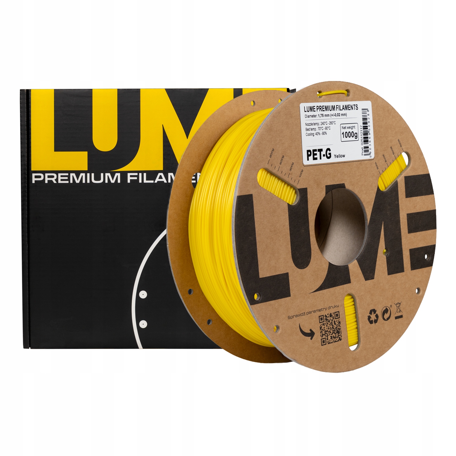 Filament LUME PETG Żółty (YELLOW)