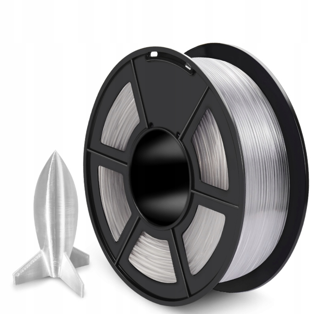 Filament GEEETECH TPU Srebrny Przezroczysty (SILVER TRANSPARENT)