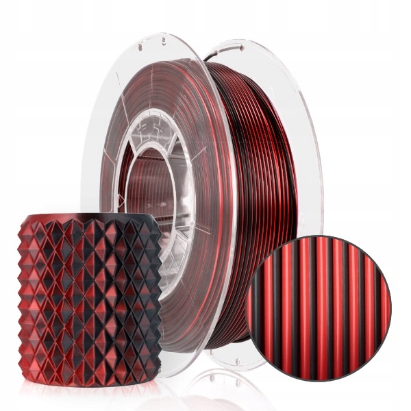 Filament ROSA 3D PLA Czerwony Jedwabny (RED SILK)