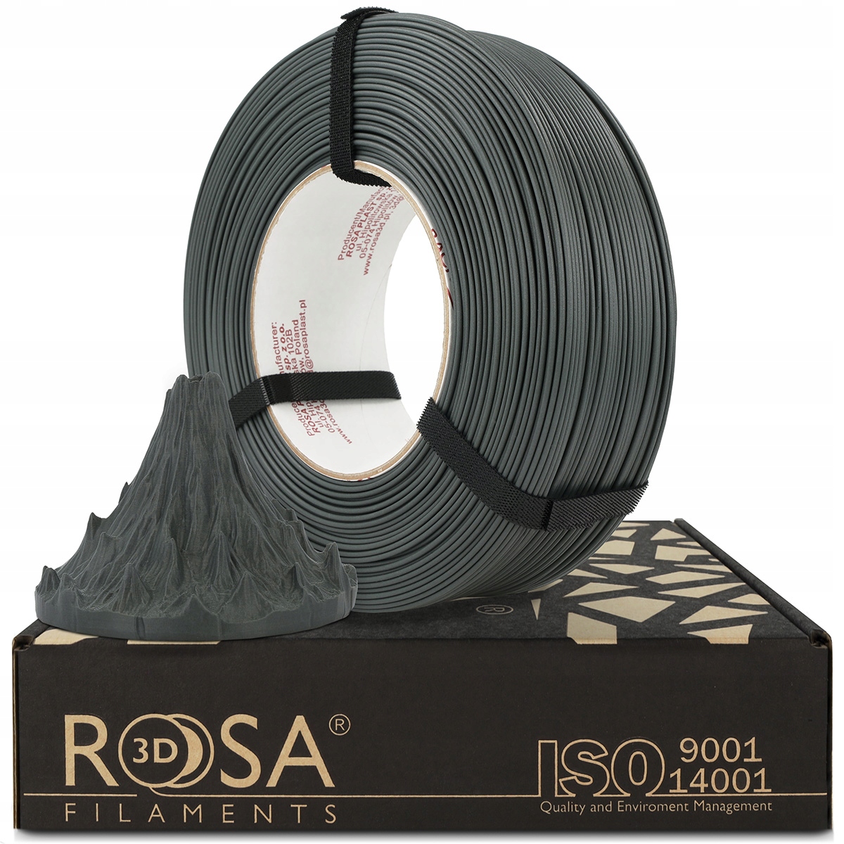 Filament ROSA 3D PLA-CF Szary Matowy (GRAY MATTE)
