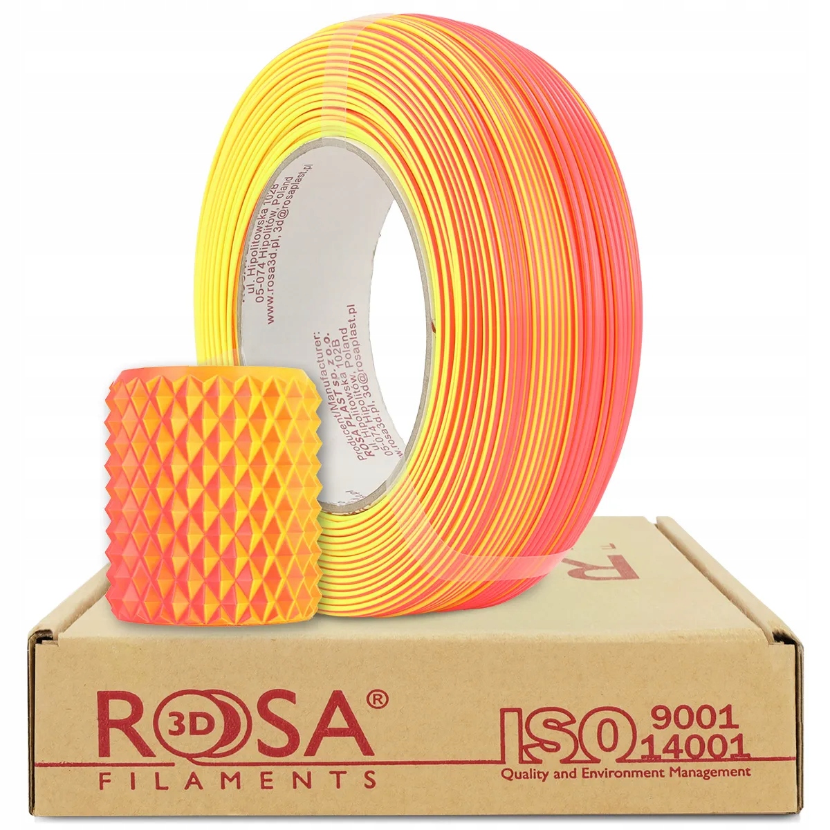 Filament ROSA 3D PLA Pomarańczowy (ORANGE)