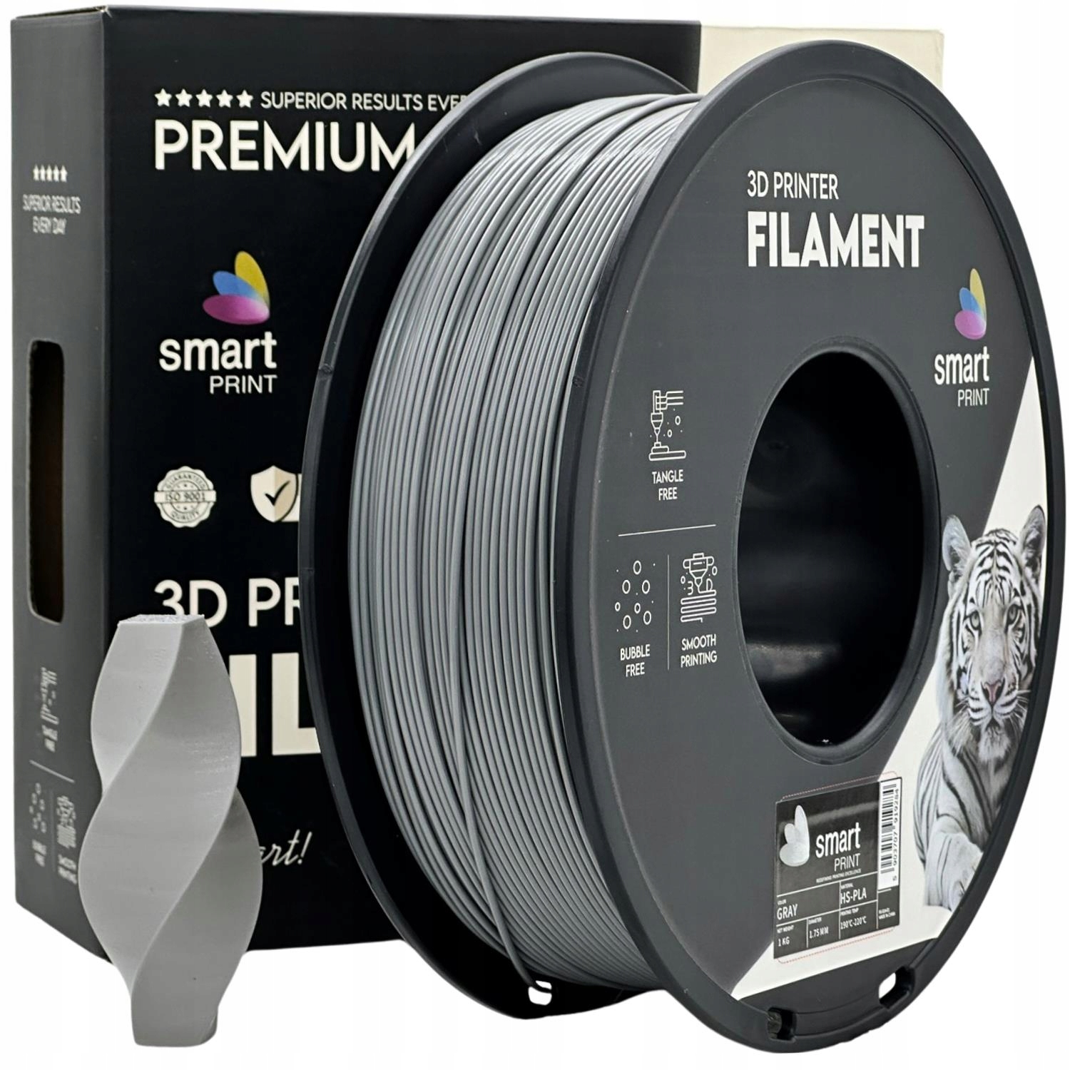 Filament Smart Print PLA High-Speed Szary (GRAY)