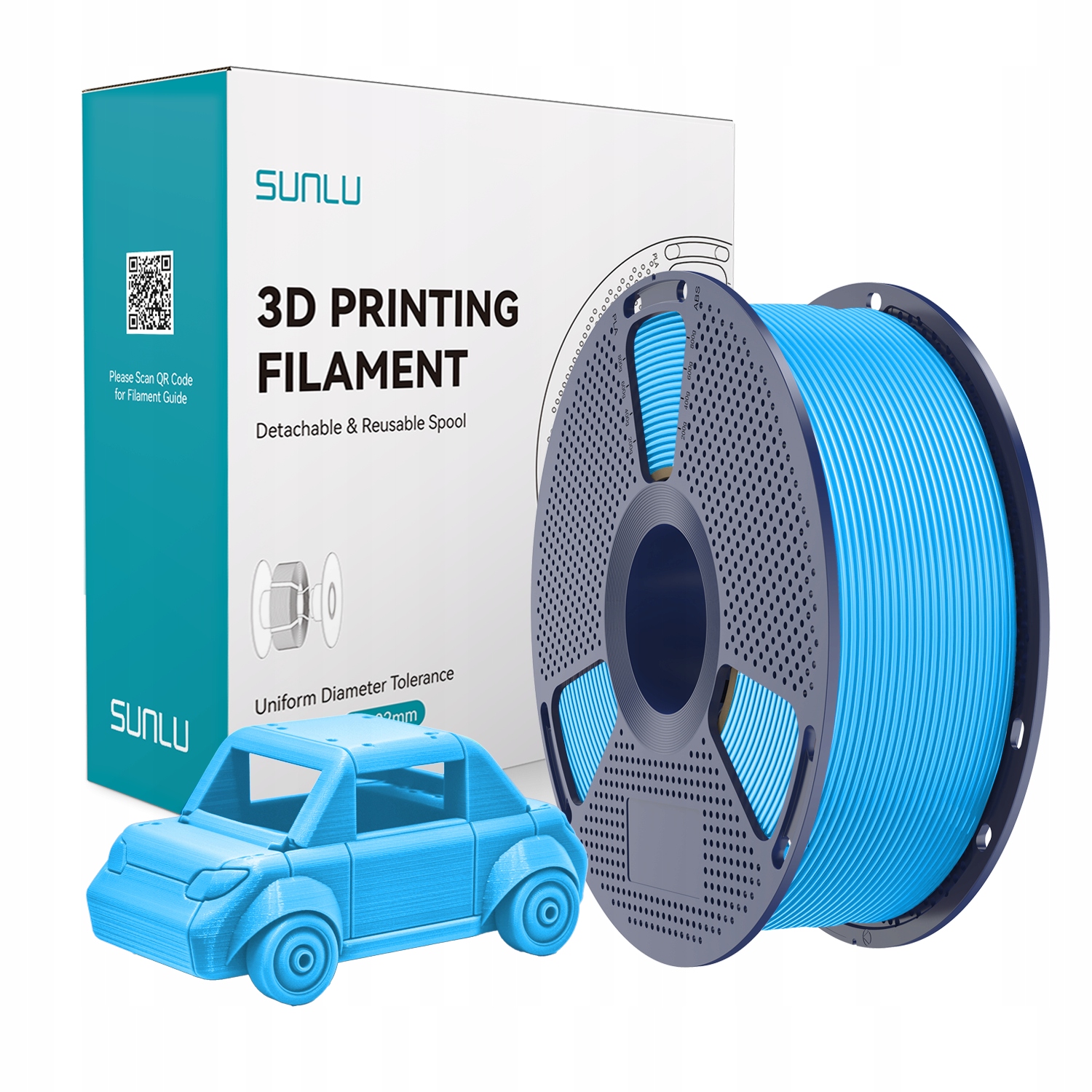 Filament SUNLU PETG Niebieski (BLUE)