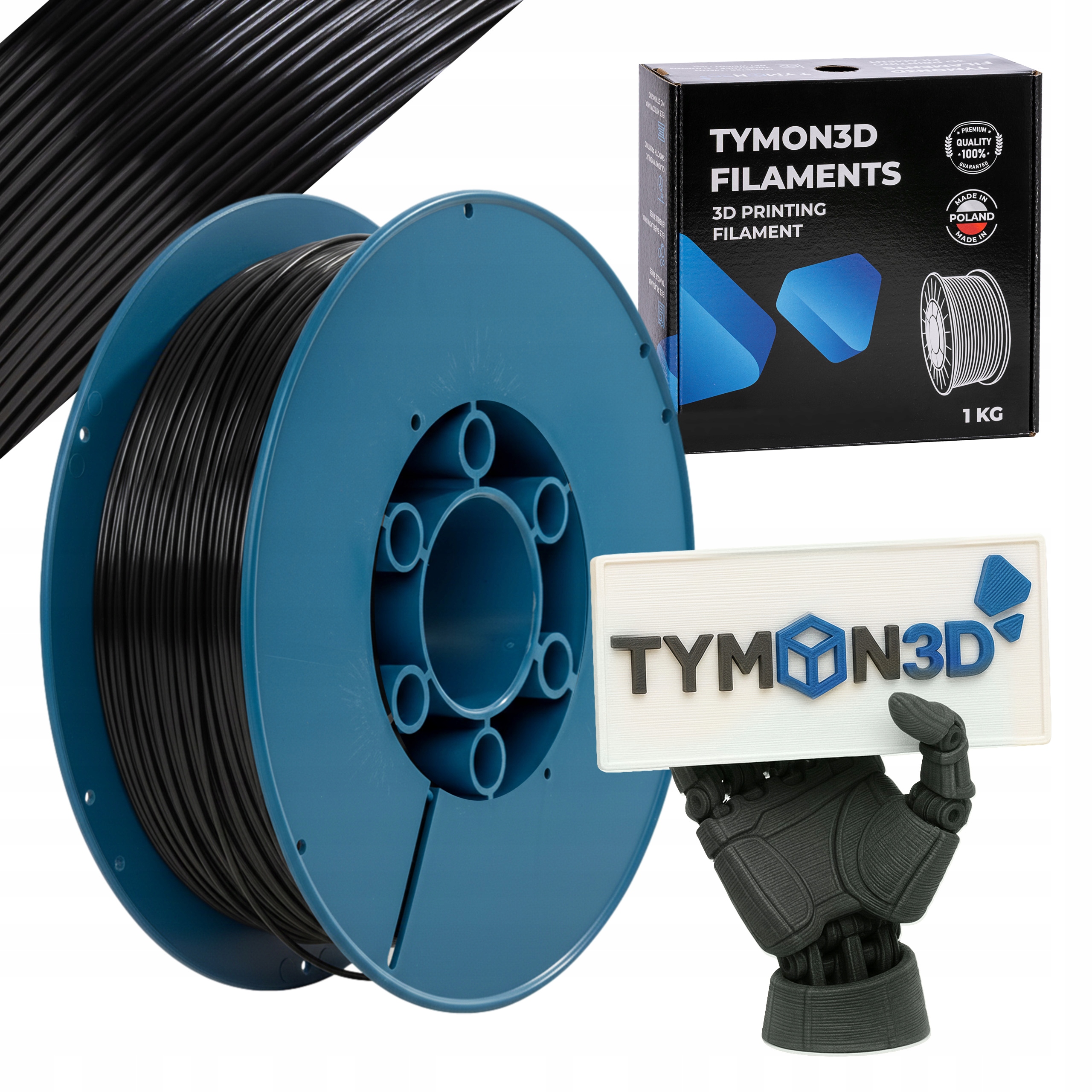 Filament Tymon3d PETG Czarny (BLACK)