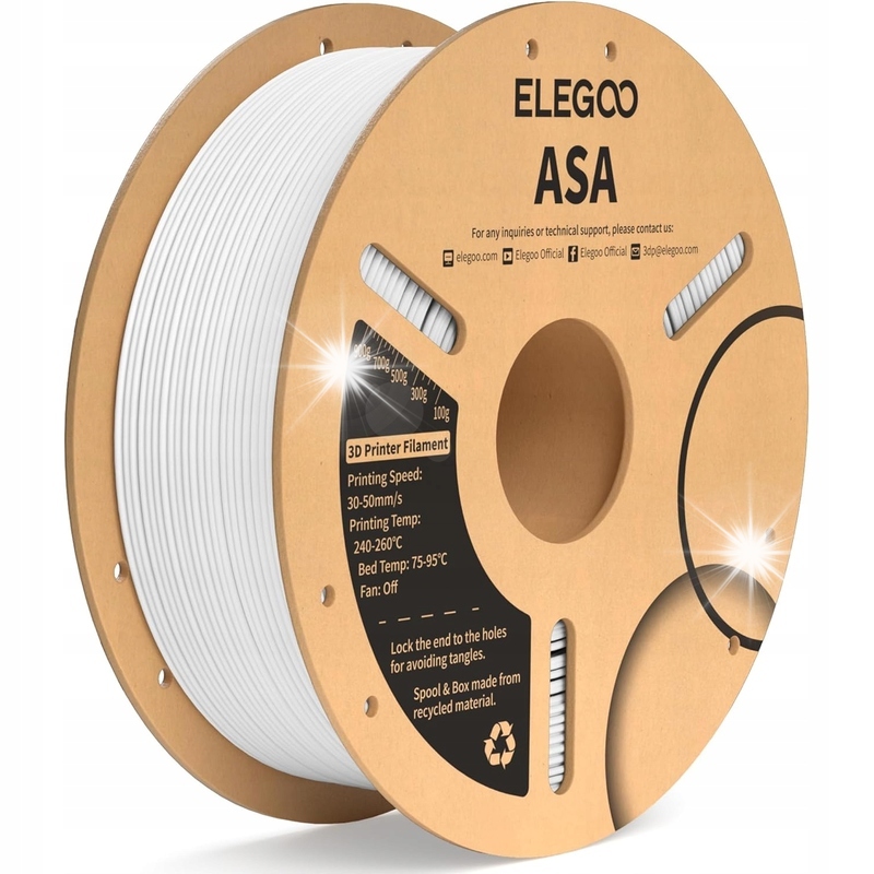 Filament Elegoo ASA Biały (WHITE)