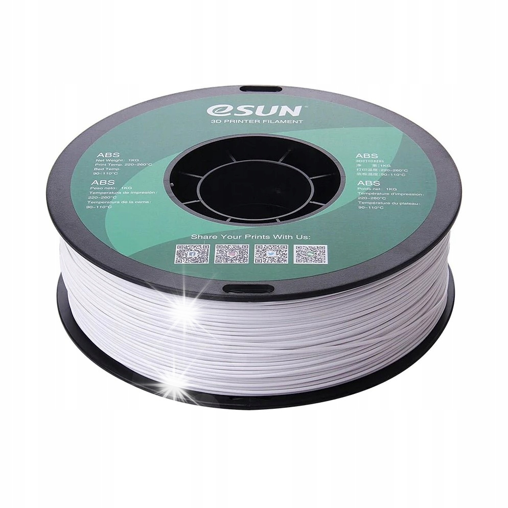 Filament eSUN ABS Biały (WHITE)