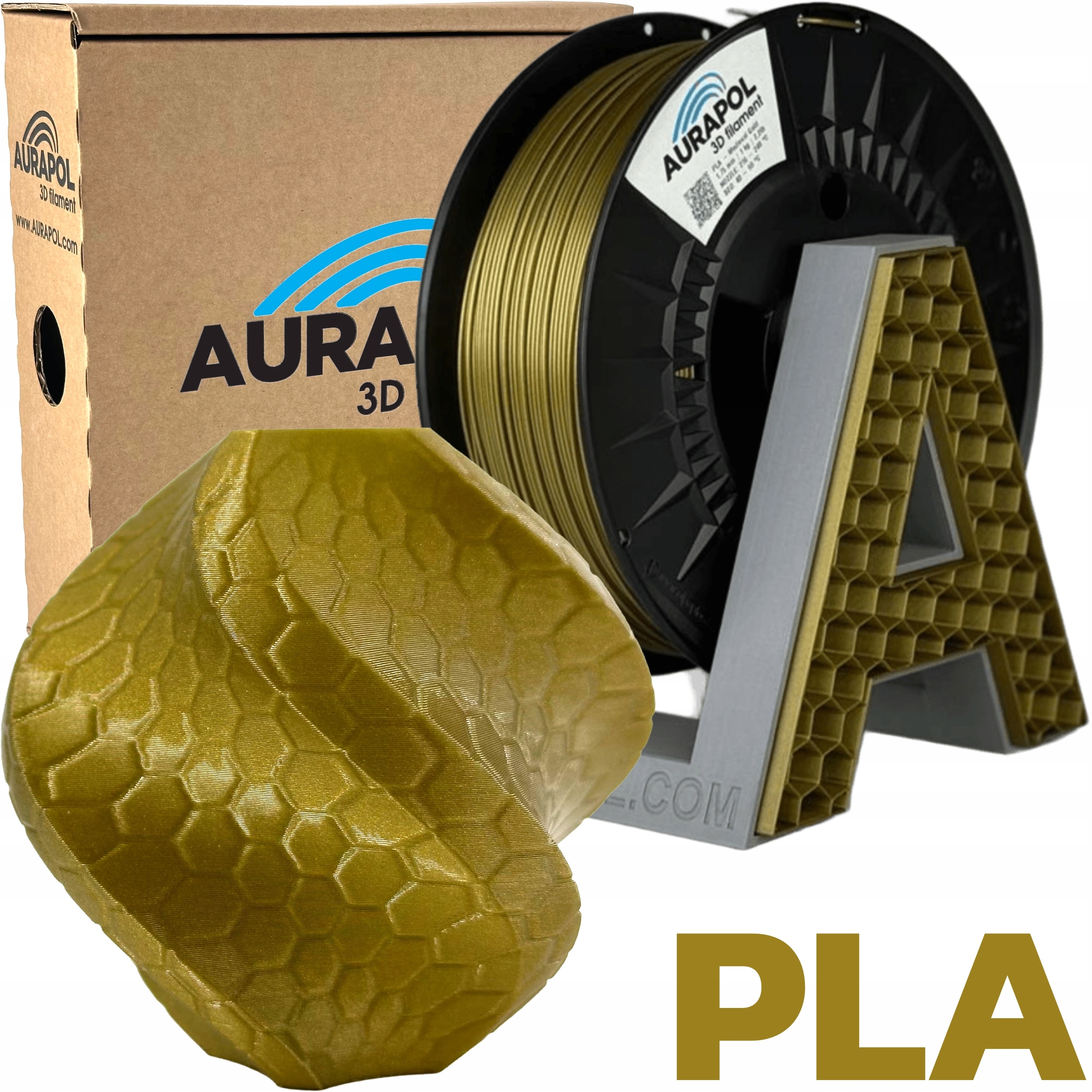 Filament Aurapol PLA Złoty (GOLD)