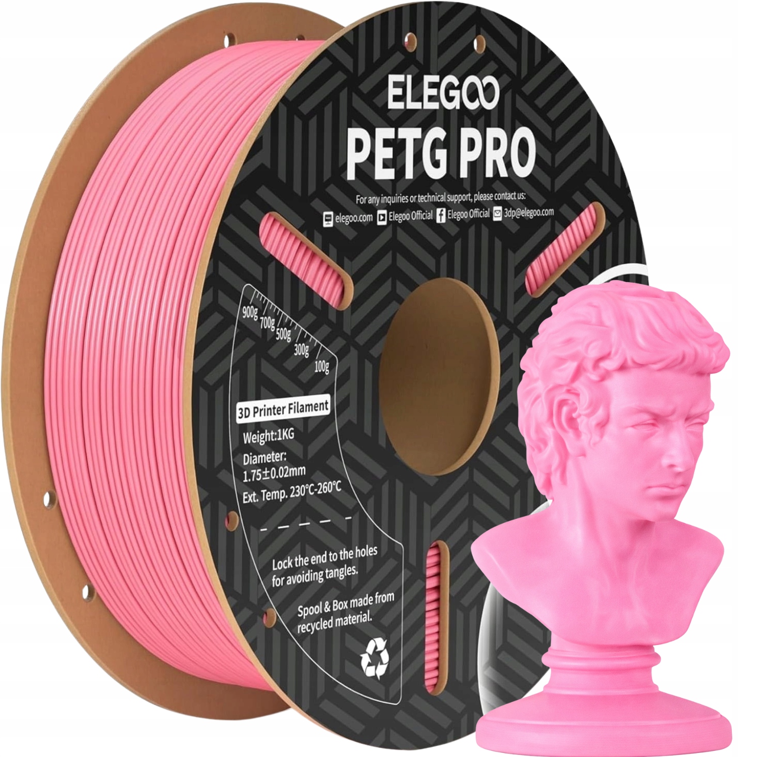 Filament Elegoo PETG Różowy (PINK)
